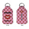 Lips (Pucker Up) Sanitizer Holder Keychain - Small APPROVAL (Flat)