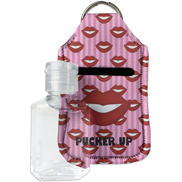 Custom Lips (Pucker Up) Hand Sanitizer & Keychain Holder - Small