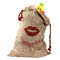 Lips (Pucker Up) Santa Sack