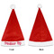 Lips (Pucker Up) Santa Hats - Front and Back (Single Print) APPROVAL