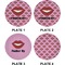 Lips (Pucker Up)  Set of Appetizer / Dessert Plates (Approval)