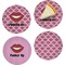 Lips (Pucker Up)  Set of Appetizer / Dessert Plates
