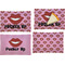Lips (Pucker Up)  Set of Rectangular Appetizer / Dessert Plates