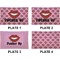 Lips (Pucker Up)  Set of Rectangular Dinner Plates (Approval)