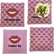 Lips (Pucker Up)  Set of Square Dinner Plates
