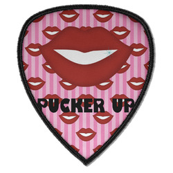Lips (Pucker Up) Iron on Shield Patch A