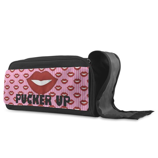 Lips (Pucker Up) Shoe Bags - ANGLE (Open)