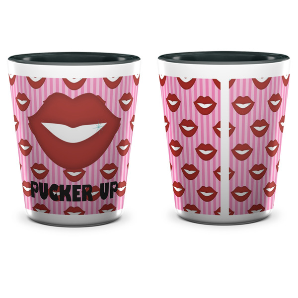 Lips (Pucker Up) Shot Glass - Two Tone - APPROVAL