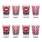 Lips (Pucker Up) Shot Glass - White - Set of 4 - APPROVAL