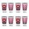 Lips (Pucker Up) Shot Glassess - Two Tone - Set of 4 - APPROVAL