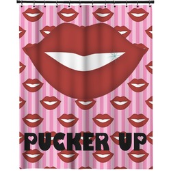 Lips (Pucker Up) Extra Long Shower Curtain - 70"x84"