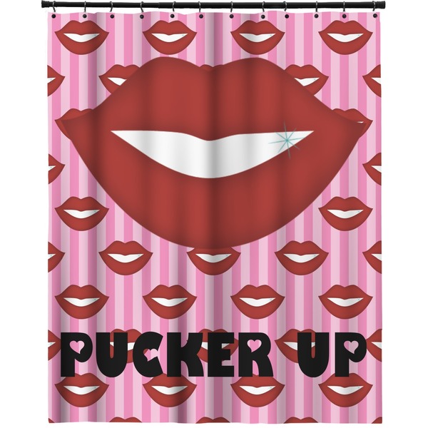 Custom Lips (Pucker Up) Extra Long Shower Curtain - 70"x84"
