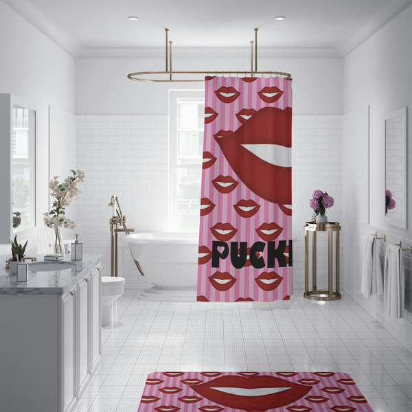 Lips (Pucker Up) Shower Curtain - Custom Size