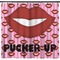 Lips (Pucker Up) Shower Curtain (Personalized) (Non-Approval)