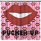 Lips (Pucker Up) Shower Curtain - Custom Size