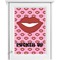 Lips (Pucker Up)  Single White Cabinet Decal
