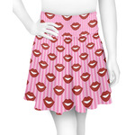 Lips (Pucker Up) Skater Skirt - X Large