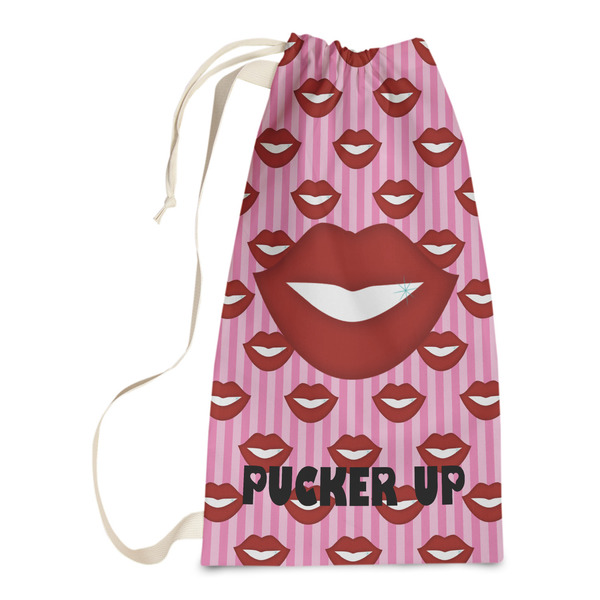 Custom Lips (Pucker Up) Laundry Bags - Small