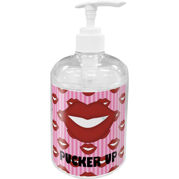 Custom Lips (Pucker Up) Acrylic Soap & Lotion Bottle