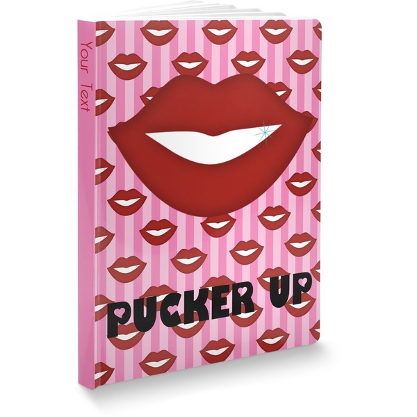 Custom Lips (Pucker Up) Softbound Notebook - 5.75" x 8"