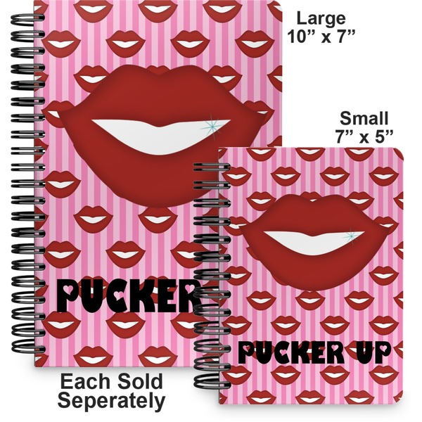 Lips (Pucker Up) Spiral Journal - Comparison