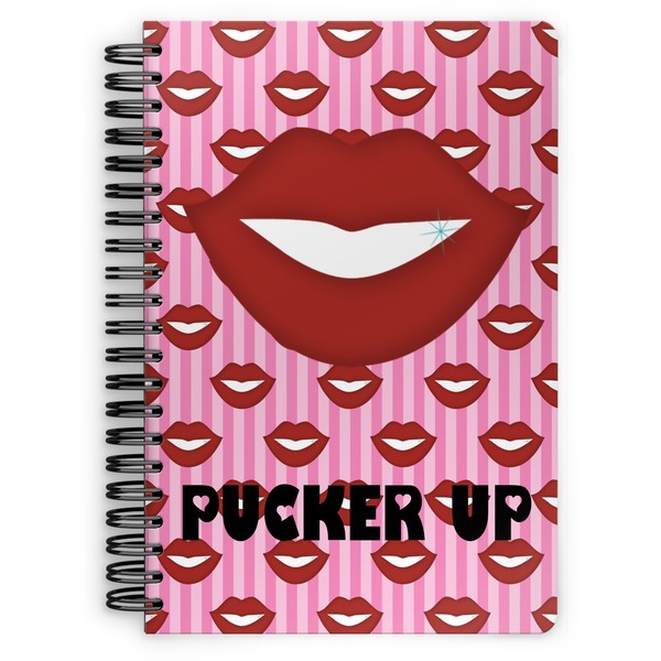 Custom Lips (Pucker Up) Spiral Notebook - 7x10