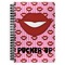 Lips (Pucker Up) Spiral Journal Large - Front View