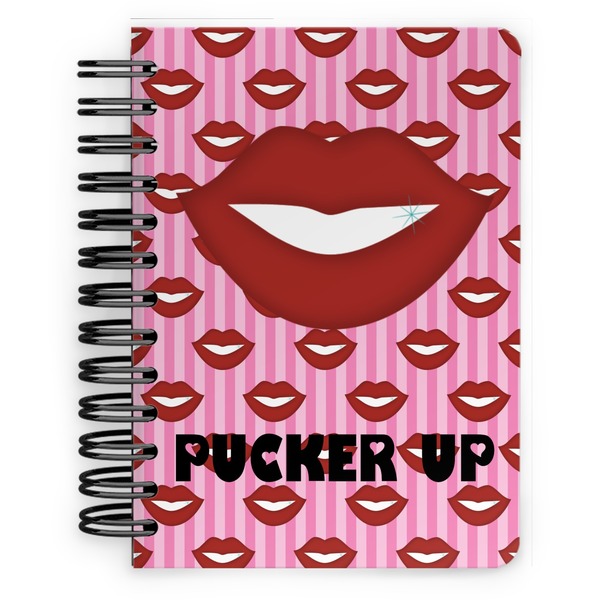 Custom Lips (Pucker Up) Spiral Notebook - 5x7