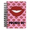 Lips (Pucker Up) Spiral Journal Small - Front View