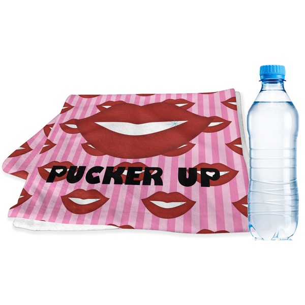 Custom Lips (Pucker Up) Sports & Fitness Towel