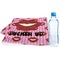 Lips (Pucker Up) Sports Towel Folded with Water Bottle