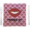 Lips (Pucker Up) 9.5" Glass Square Lunch / Dinner Plate- Single or Set of 4