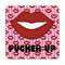 Lips (Pucker Up) Square Fridge Magnet - FRONT
