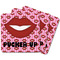Lips (Pucker Up) Square Fridge Magnet - MAIN