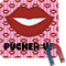 Lips (Pucker Up)  Square Fridge Magnet (Personalized)