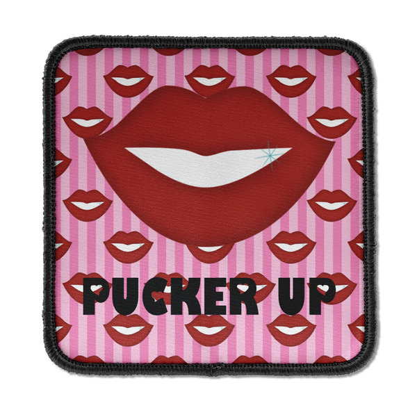 Custom Lips (Pucker Up) Iron On Square Patch