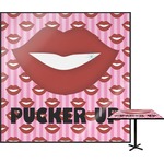 Lips (Pucker Up) Square Table Top - 24"