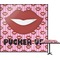 Lips (Pucker Up)  Square Table Top