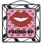 Lips (Pucker Up) Square Trivet