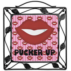 Lips (Pucker Up) Square Trivet