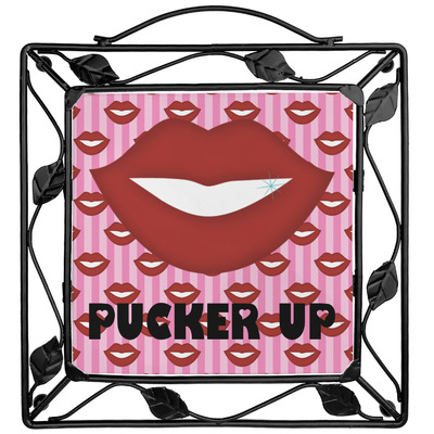 Lips (Pucker Up) Square Trivet