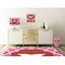 Lips (Pucker Up) Square Wall Decal Wooden Desk