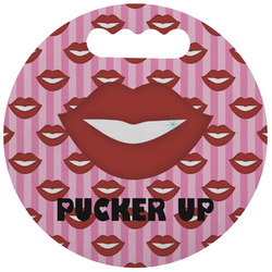 Lips (Pucker Up) Stadium Cushion (Round)