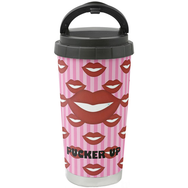 Custom Lips (Pucker Up) Stainless Steel Coffee Tumbler