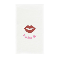 Lips (Pucker Up) Guest Towels - Full Color - Standard