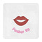 Lips (Pucker Up) Standard Decorative Napkin - Front View
