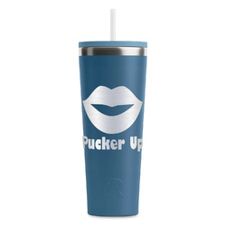 Lips (Pucker Up) RTIC Everyday Tumbler with Straw - 28oz