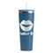 Lips (Pucker Up) Steel Blue RTIC Everyday Tumbler - 28 oz. - Front