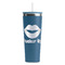 Lips (Pucker Up) RTIC Everyday Tumbler with Straw - 28oz - Steel Blue - Single-Sided
