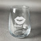 Lips (Pucker Up) Stemless Wine Glass - Front/Approval
